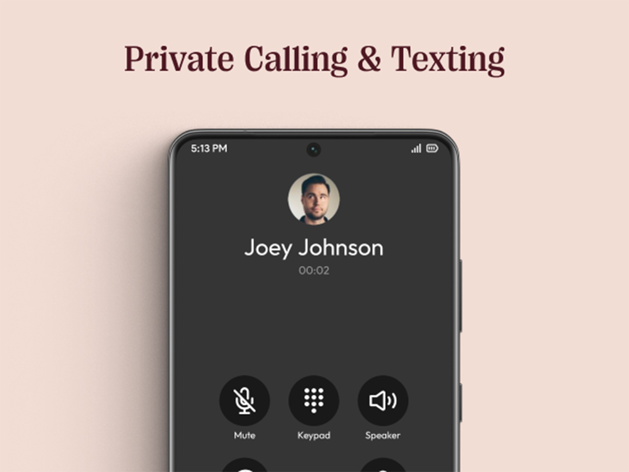 Hushed Private Phone Line: Lifetime Subscription (7,000 SMS / 1,250 mins)