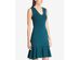 Vince Camuto Women's V-Neck Flounce Dress Green Size Medium