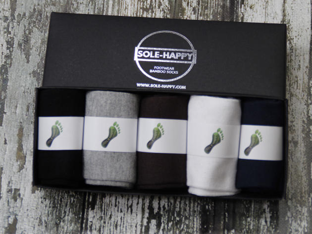 Sole Happy Gentlemen's Bamboo Socks (5-Pack)