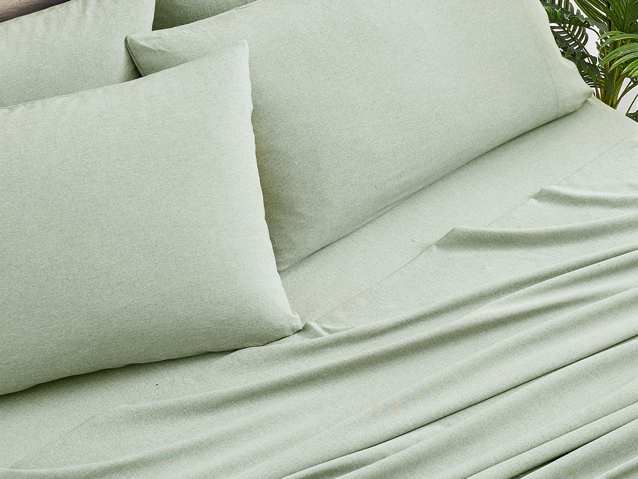 Bamboo Blend Chambray Sheet Set (Sage/King)