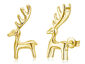 Reindeer Classic Gold Plated Stud - Gold