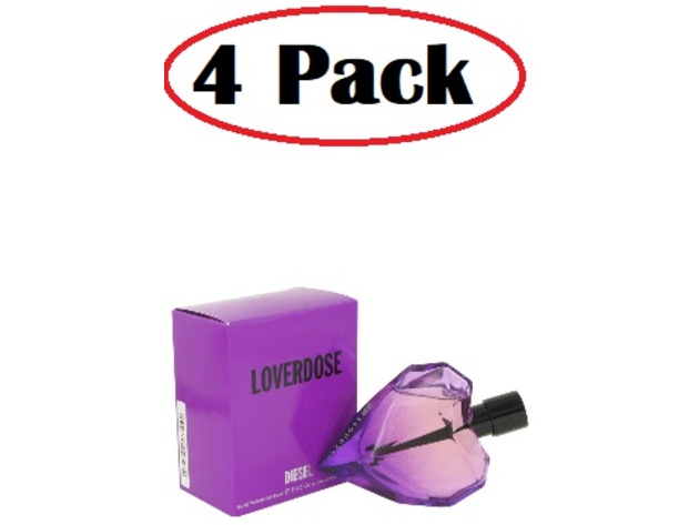 4 Pack of Loverdose by Diesel Eau De Parfum Spray 2.5 oz