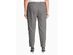 Calvin Klein Women's Slim Fit Glen Plaid Pants Grey Size 16