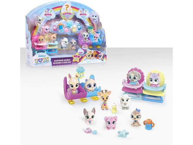 Disney Jr T.O.T.S. Surprise Babies 18 Pieces Nursery Care Set, Ages 3+, Multi-Color