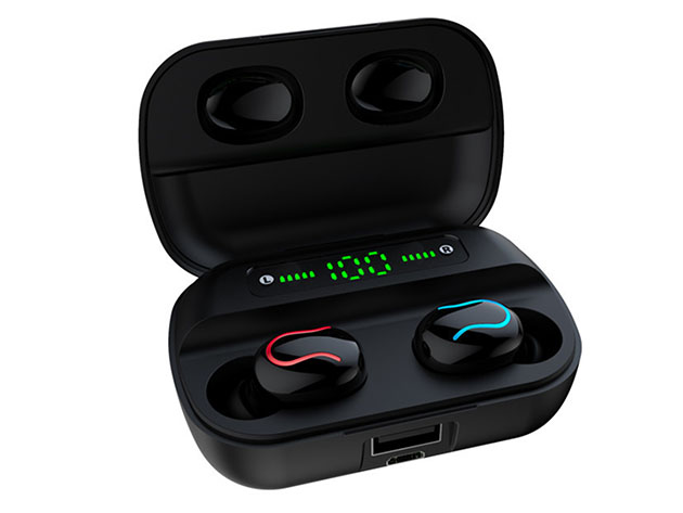 Twin Earpods with Portable Power Bank