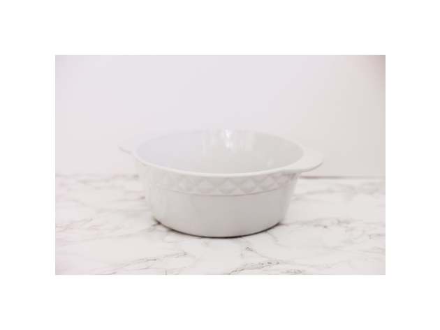 Duratux Round Roasting Dish - White