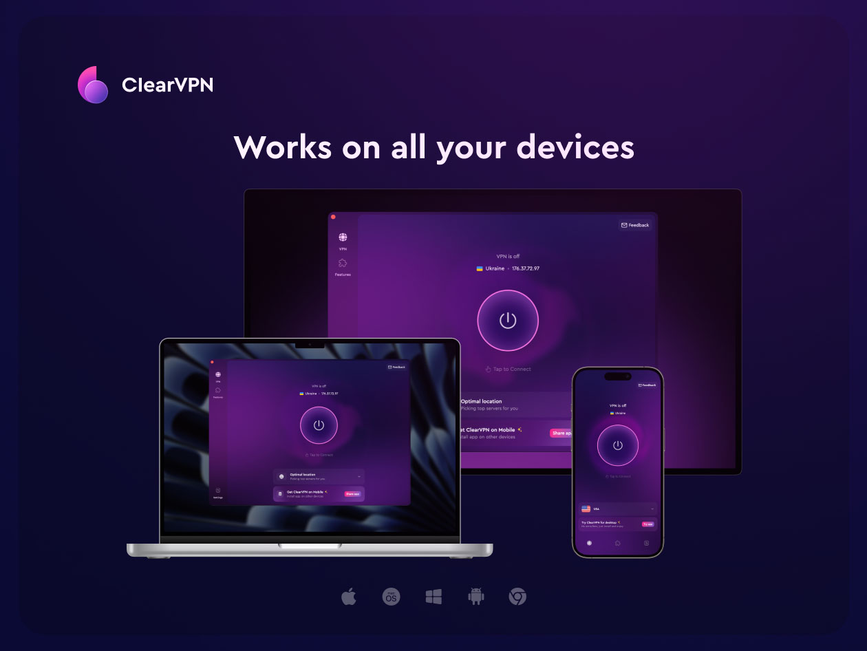 ClearVPN Premium Plan: 1-Year Subscription