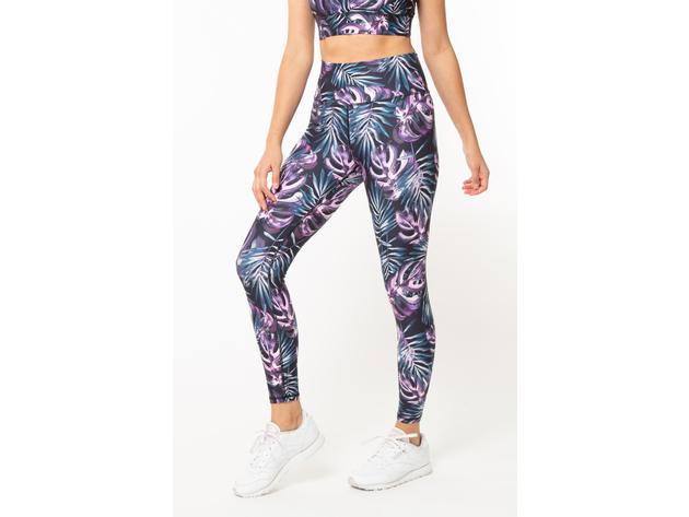 Kyodan Womens Ultra High Waist Grey-White Camo Workout Yoga Leggings - Large