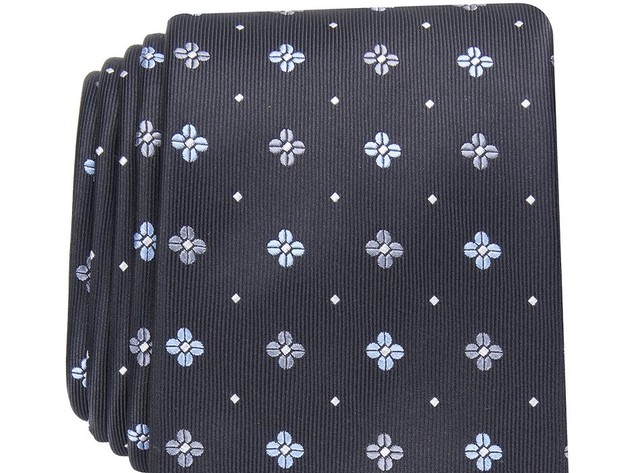 Club Room Men's Classic Neat Tie Black Size Regular