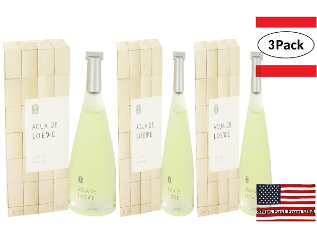 3 Pack AGUA DE LOEWE by Loewe Eau De Toilette Spray 5.1 oz for Women