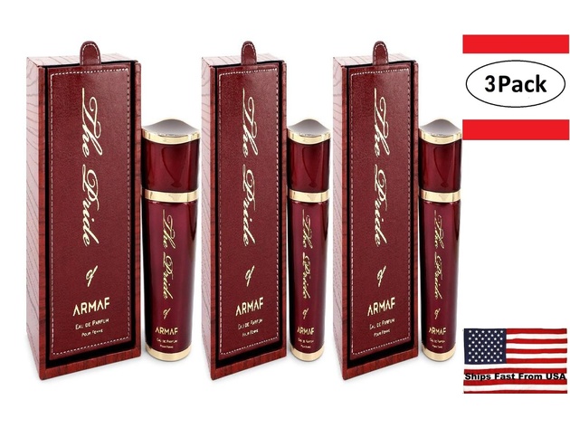3 Pack The Pride of Armaf by Armaf Eau De Parfum Spray 3.4 oz for Women