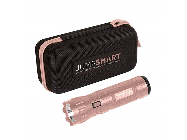 JumpSmart 3-in-1 Portable Vehicle Jump Starter Kit (Rose Gold)