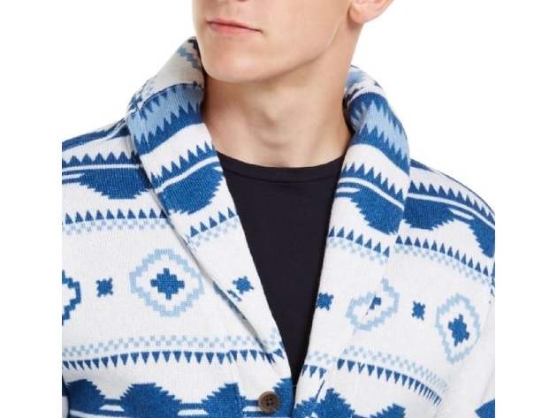 Men's reverve geometric fleece on sale cardigan