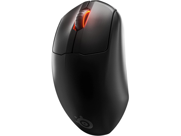 SteelSeries Prime Mini Wireless FPS Gaming Mouse – 100 Hour Battery – USB-C – 18,000 CPI TrueMove Air Optical Sensor – 5 Programmable Buttons – Magnetic Optical Switches – Mini Form Factor - Certified Refurbished Brown Box