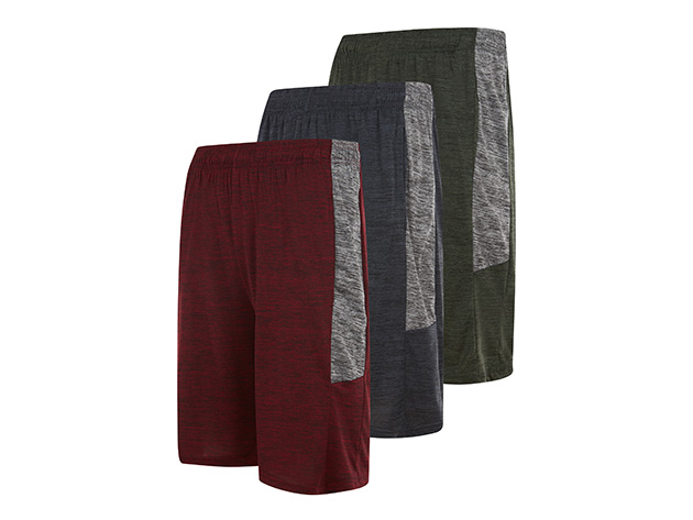 Athletic Shorts for Men with Pockets (3-Pack, Set A/X-Large)
