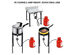 Goplus Portable Propane 200000-BTU Single Burner Outdoor Camp Stove w Adjustable Legs - Black