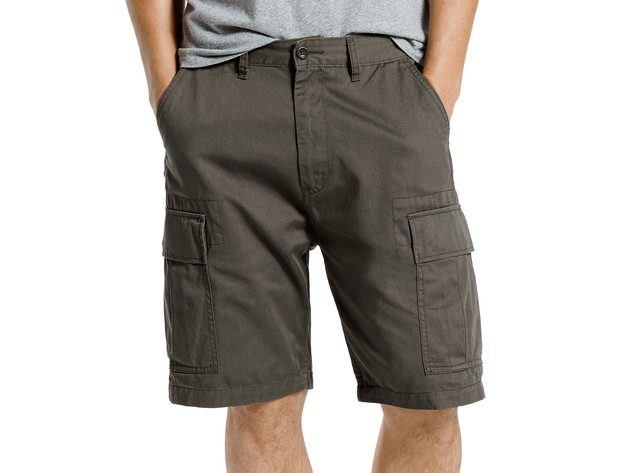 Levi's Men's Big And Tall Carrier Cargo Shorts Gray Size 50 | StackSocial