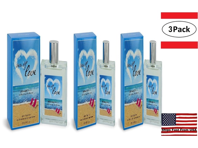 3 Pack Philosophy Sea of Love by Philosophy Eau De Parfum Spray 4 oz for Women