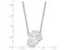 10k White Gold U.S. Marine Corps Necklace, 18 Inch