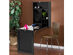 Costway Wall Mounted Table Convertible Desk Fold Out Space Saver Chalkboard Black - Black
