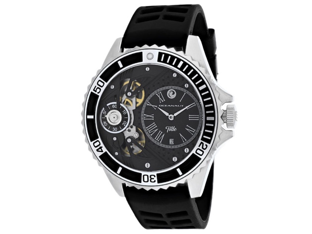 Oceanaut Men's Tide Black Dial Watch - OC0997