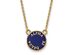 14K Plated Silver Alpha Xi Delta Small Enamel Necklace