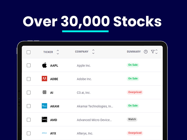 Tykr Stock Screener: Premium Plan Lifetime Subscription