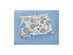 Martha Stewart Collection Cotton Gramercy Garden Quilted, Floral-Print and Quilted Patterns, Standard Sham, Blue