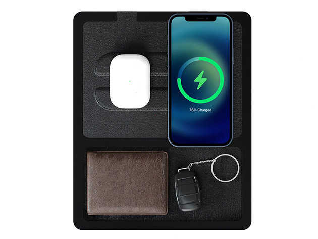 NYTSTND DUO TRAY Wireless Charging Station (Black Top/Midnight Black Base)