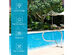 Costway 2 Piece Swimming Pool Hand Rail Stainless Steel Ladder Stair Rail w/Base Plate - Silver