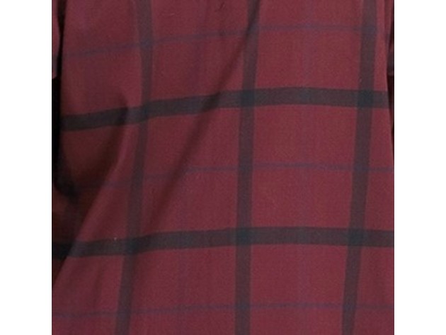 Alfani Men's Classic-Fit Brushed Plaid Shirt Red Size Extra Large