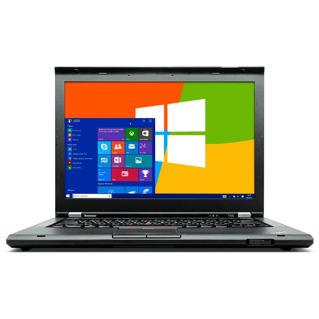 Lenovo ThinkPad T430 14" Laptop, 2.6GHz Intel i5 Dual Core Gen 3, 8GB RAM, 128GB SSD, Windows 10 Home 64 Bit (Grade B)