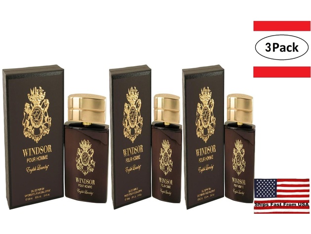 3 Pack Windsor Pour Homme by English Laundry Eau De Parfum Spray