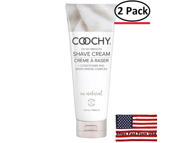 ( 2 Pack ) Coochy Shave Cream - Au Natural - 7.2 Oz