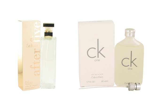 Gift set  5TH AVENUE After Five by Elizabeth Arden Eau De Parfum Spray 4.2 oz And  CK ONE EDT Pour/Spray (Unisex) 1.7 oz