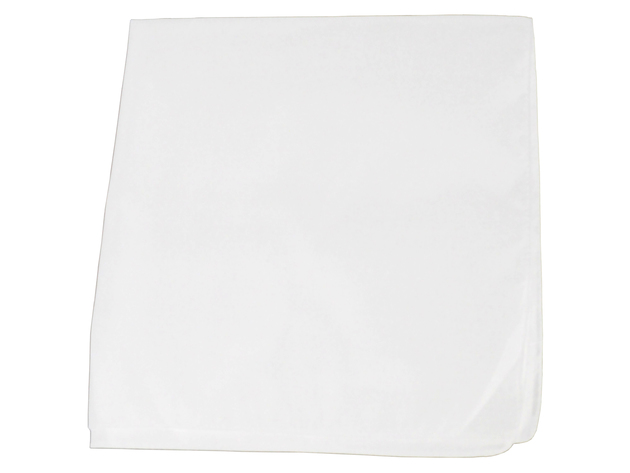 560 Pack Solid 100% Cotton Bandanas - Bulk Wholesale - White