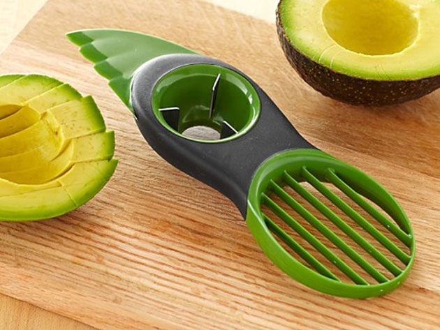 Available at half off its original price, this avocado slicer fits comfortably in the palm of your hand 
