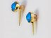 Sonia Hou FIRE Gemstone Earrings (Turquoise)