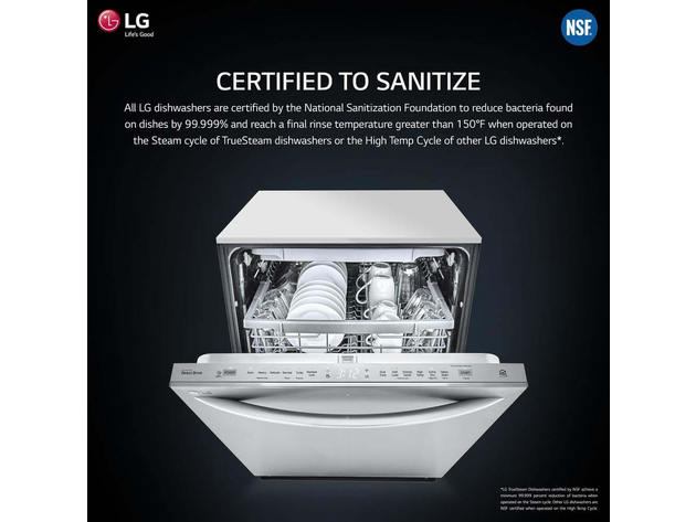LG LDP6810SS Top Control Smart wi-fi Enabled Dishwasher with QuadWash