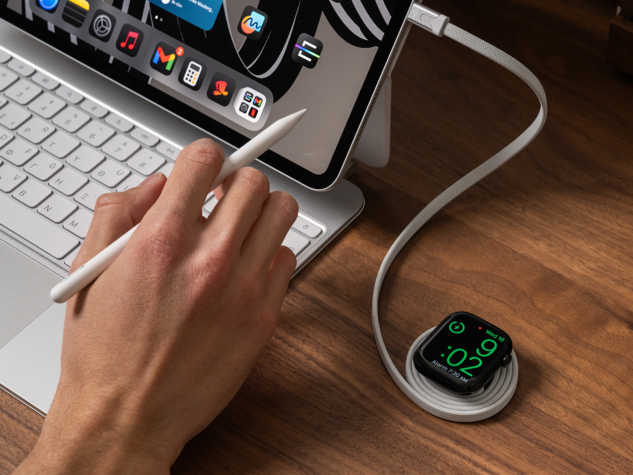 Statik® MagStack™ Slim USB-C Cable & Charger for Apple Watch 