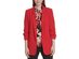 DKNY Women's Ruched-Sleeve Blazer Red Size 2