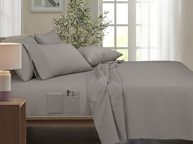 Bamboo Smart Pocket Sheets (Khaki/Queen/6-Piece)