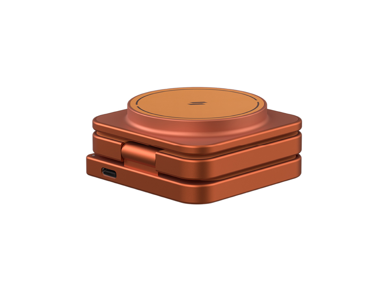Mag 3 Ultra Qi2 25W 3-in-1 Foldable Charger (Orange)