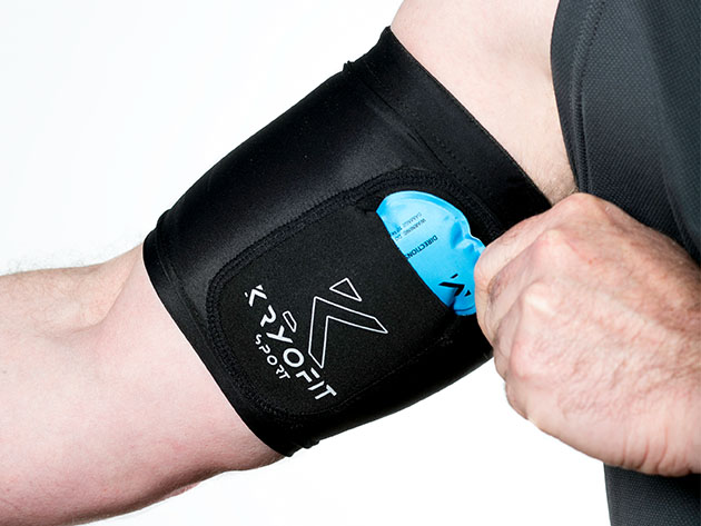 Cold Bicep/Knee Compression Sleeves with Freeze Gel Inserts (Youth-Large)