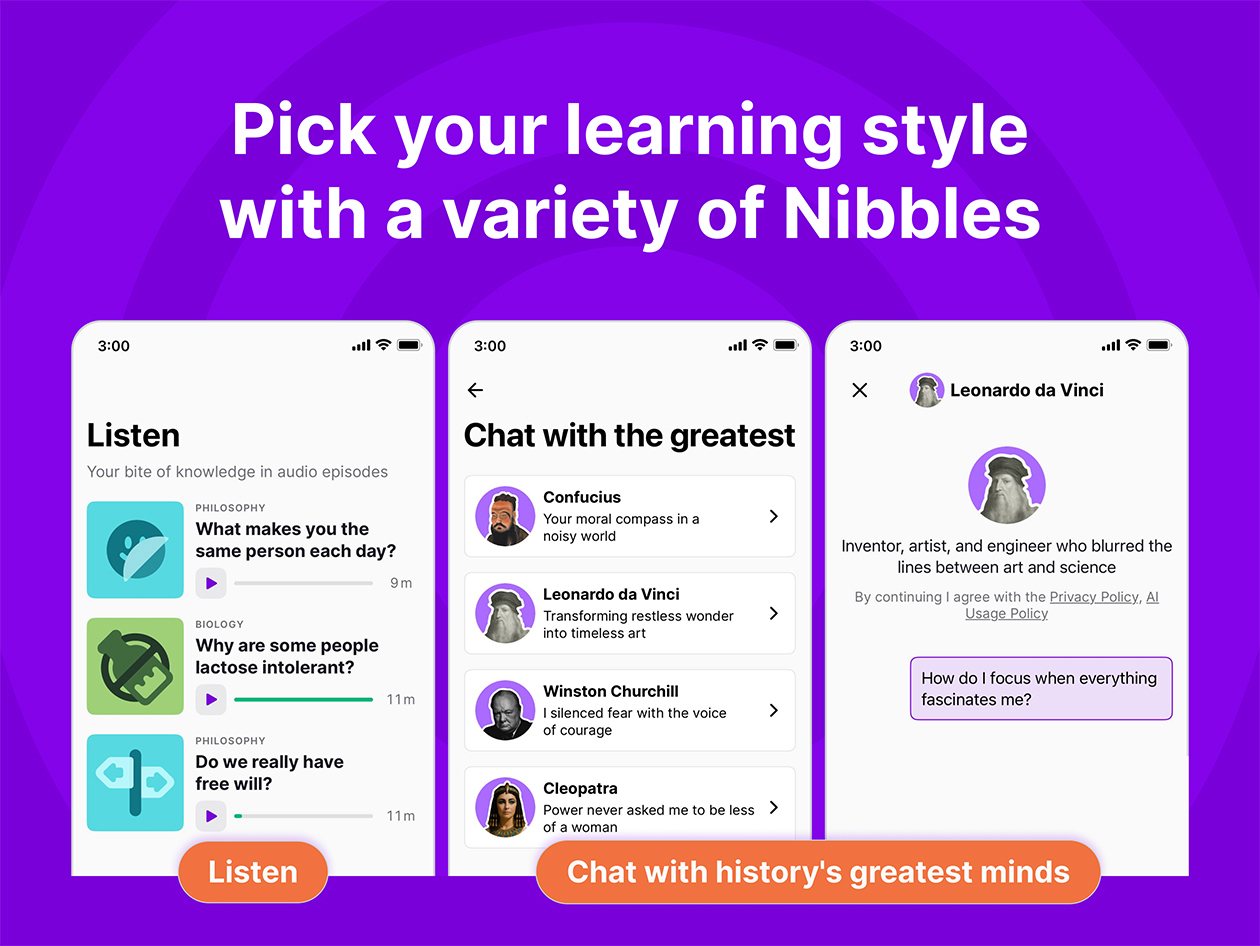 Nibble All-Around Knowledge App: Lifetime Subscription