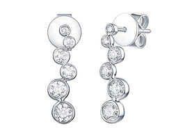 Bubbly 0.51CT Lab-Grown Diamond Earrings in 10K White Gold
