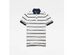 G-Star Raw Men's Fascia Striped Polo Shirt White Size Large