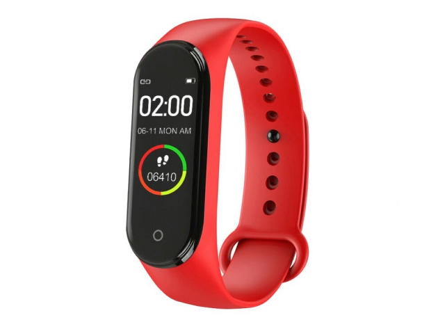 M4 Smart Health & Fitness Tracker (Red)