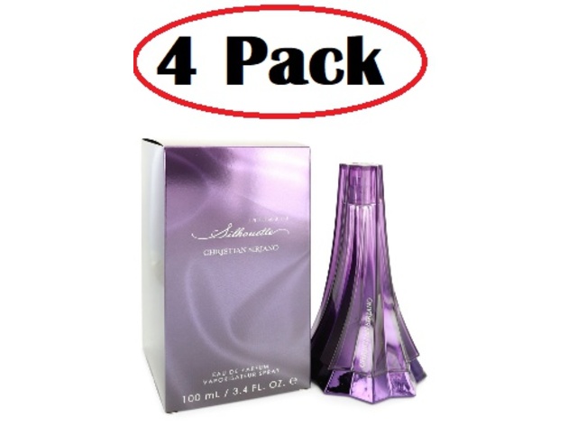 4 Pack of Silhouette Intimate by Christian Siriano Eau De Parfum Spray 3.4 oz
