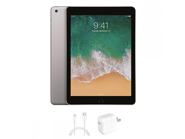 Apple iPad 5th Gen (2017) 32GB - Space Gray (Refurbished: Wi-Fi Only) + Beats Flex Headphones Bundle